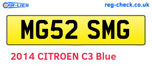 MG52SMG are the vehicle registration plates.