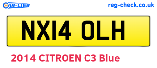 NX14OLH are the vehicle registration plates.