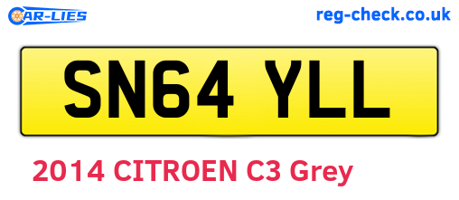 SN64YLL are the vehicle registration plates.