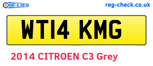 WT14KMG are the vehicle registration plates.
