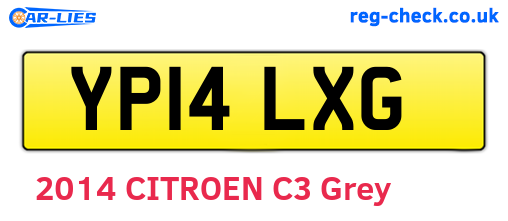 YP14LXG are the vehicle registration plates.