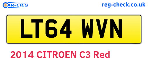 LT64WVN are the vehicle registration plates.