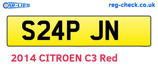 S24PJN are the vehicle registration plates.
