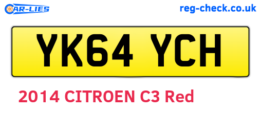 YK64YCH are the vehicle registration plates.