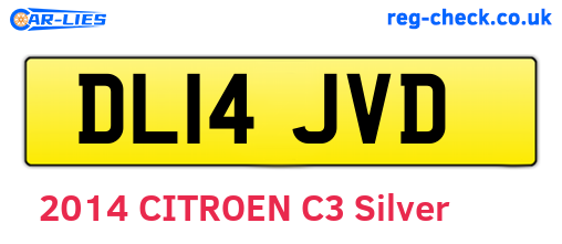 DL14JVD are the vehicle registration plates.