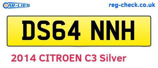 DS64NNH are the vehicle registration plates.
