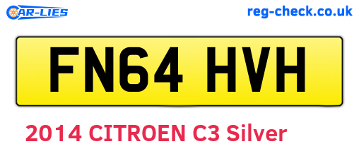 FN64HVH are the vehicle registration plates.
