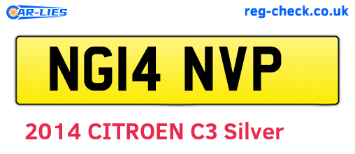 NG14NVP are the vehicle registration plates.