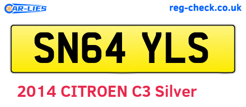 SN64YLS are the vehicle registration plates.