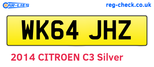 WK64JHZ are the vehicle registration plates.