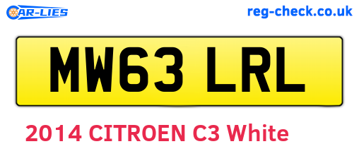 MW63LRL are the vehicle registration plates.