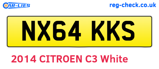 NX64KKS are the vehicle registration plates.