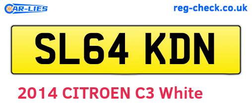 SL64KDN are the vehicle registration plates.