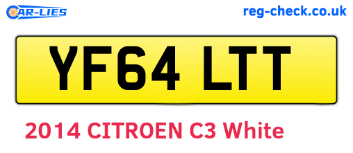 YF64LTT are the vehicle registration plates.
