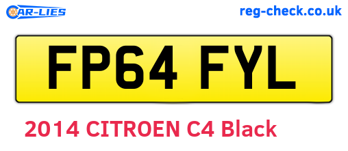 FP64FYL are the vehicle registration plates.