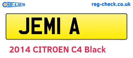 JEM1A are the vehicle registration plates.