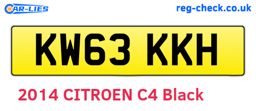 KW63KKH are the vehicle registration plates.