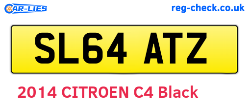 SL64ATZ are the vehicle registration plates.