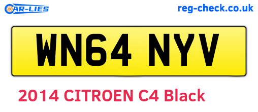 WN64NYV are the vehicle registration plates.