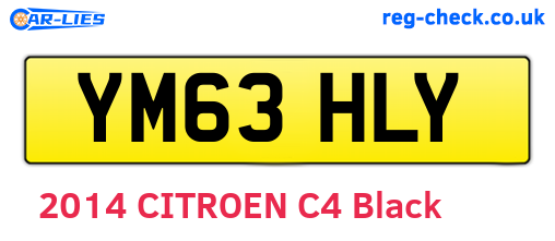 YM63HLY are the vehicle registration plates.