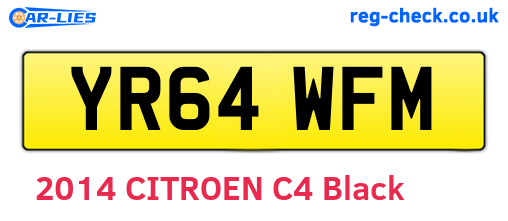 YR64WFM are the vehicle registration plates.
