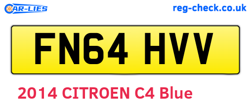FN64HVV are the vehicle registration plates.