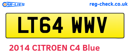 LT64WWV are the vehicle registration plates.