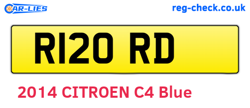 R12ORD are the vehicle registration plates.