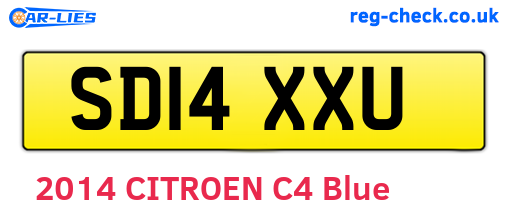 SD14XXU are the vehicle registration plates.