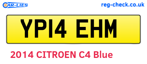YP14EHM are the vehicle registration plates.