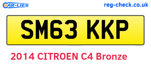 SM63KKP are the vehicle registration plates.