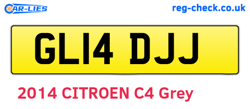 GL14DJJ are the vehicle registration plates.