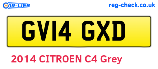 GV14GXD are the vehicle registration plates.
