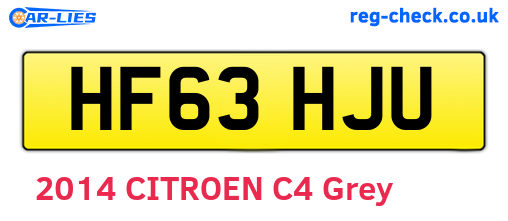 HF63HJU are the vehicle registration plates.