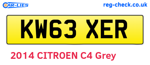 KW63XER are the vehicle registration plates.