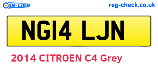 NG14LJN are the vehicle registration plates.