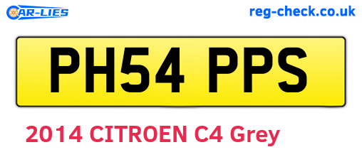 PH54PPS are the vehicle registration plates.
