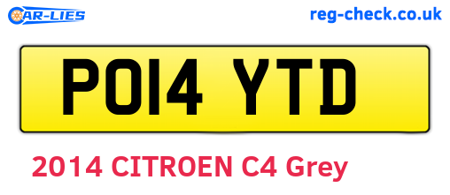 PO14YTD are the vehicle registration plates.