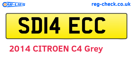 SD14ECC are the vehicle registration plates.