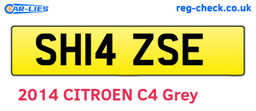SH14ZSE are the vehicle registration plates.