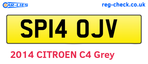 SP14OJV are the vehicle registration plates.