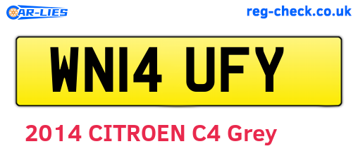 WN14UFY are the vehicle registration plates.
