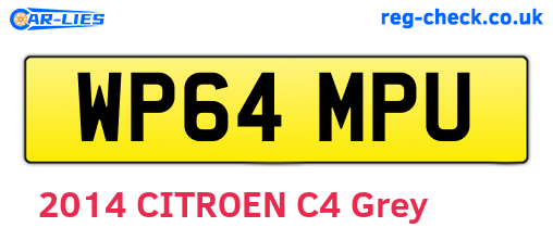WP64MPU are the vehicle registration plates.