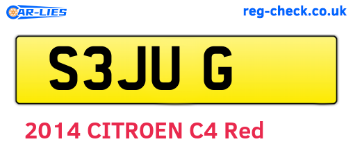 S3JUG are the vehicle registration plates.