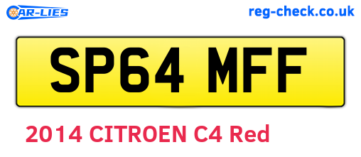 SP64MFF are the vehicle registration plates.