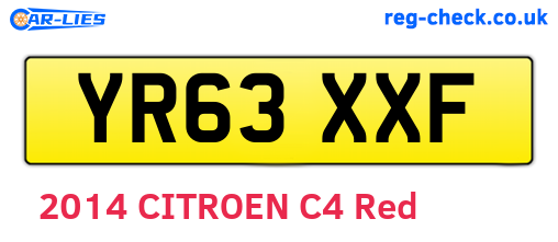 YR63XXF are the vehicle registration plates.
