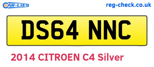 DS64NNC are the vehicle registration plates.