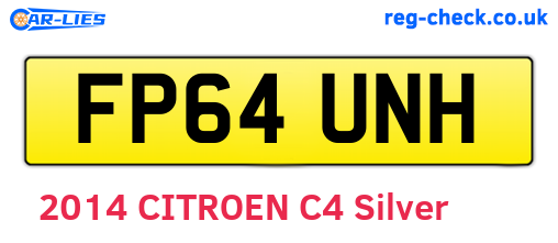 FP64UNH are the vehicle registration plates.