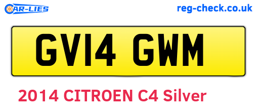 GV14GWM are the vehicle registration plates.