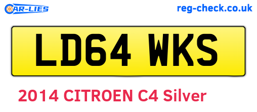 LD64WKS are the vehicle registration plates.